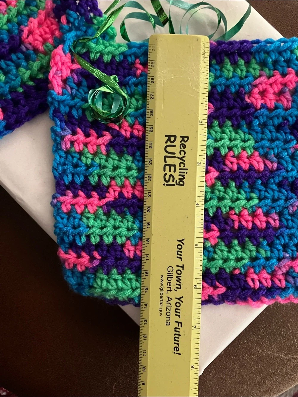 Blind Date With a Cookbook Wrapped Gift Set with Handmade Crochet Dish Towels